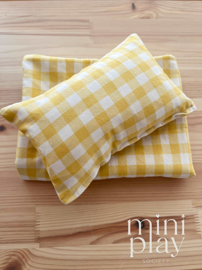Doll Quilted Blanket & Pillow Set